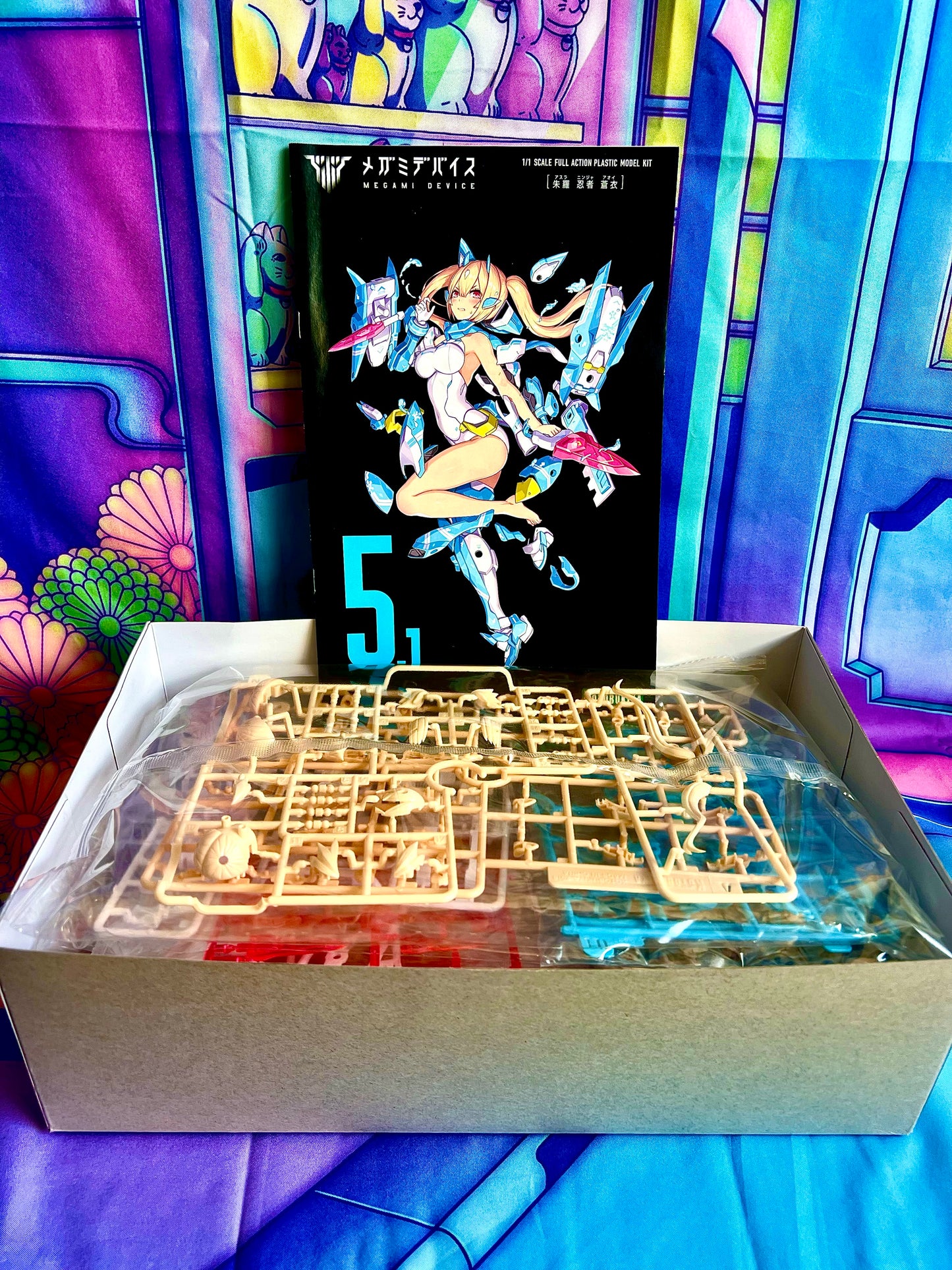 Model Kit - Megami Device - 5.1 Asra Ninja Aoi - Kotobukiya - Used Unassembled