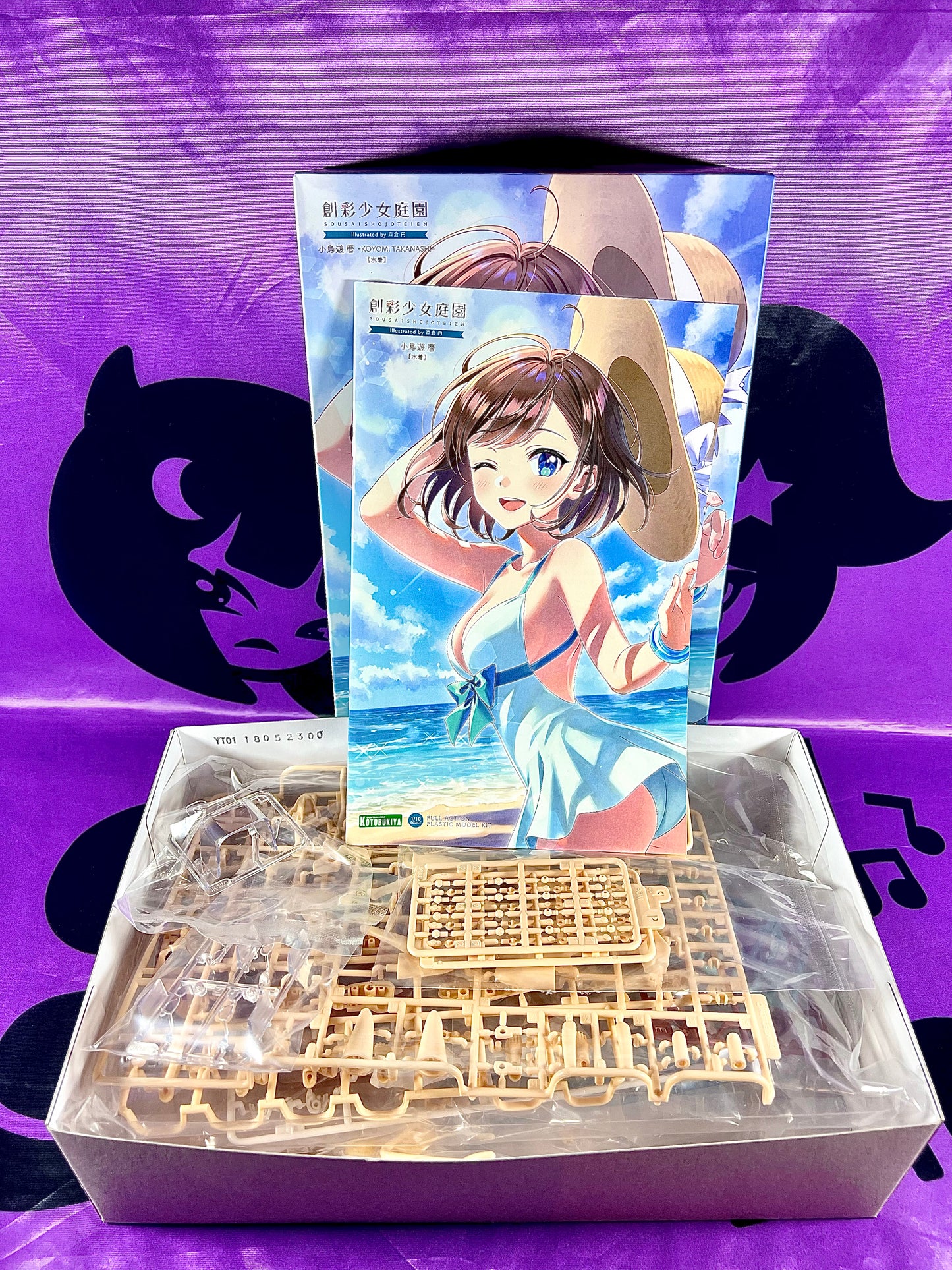 Model Kit - Sousai Shojo Teien - Takanashi Koyomi (Swimsuit) - Kotobukiya - Non assemblé