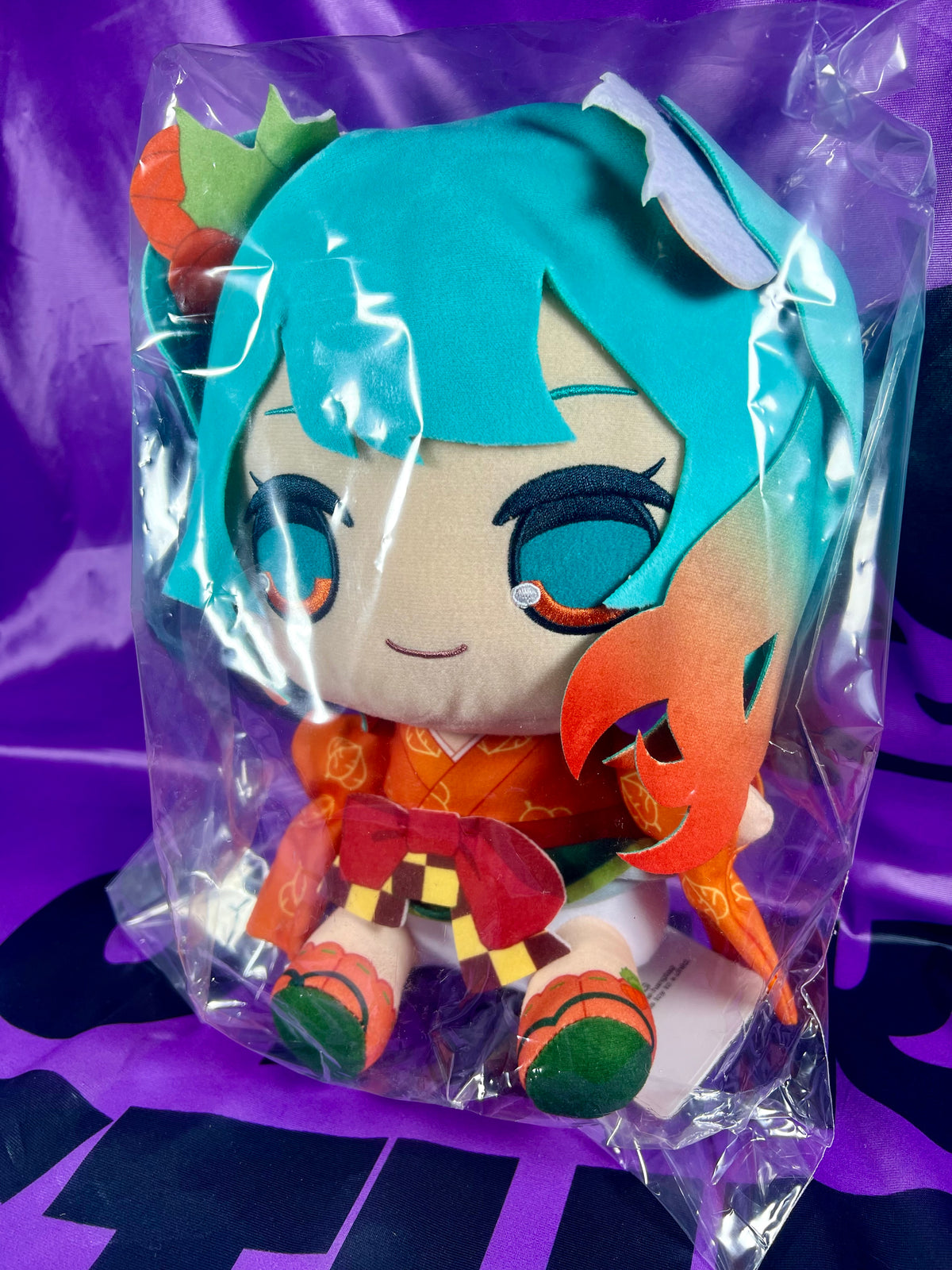 Plush - Hatsune Miku - Flower Fairy Winter Cherry Big Kyurumaru - 29cm [In Stock]