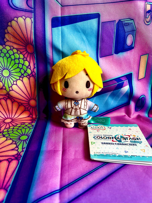 Peluche Nui Project Sekai Colorful Stage ft. Hatsune Miku x Sanrio - Len Kagamine - Virtual Singer Vol.2 - SEGA - 10cm