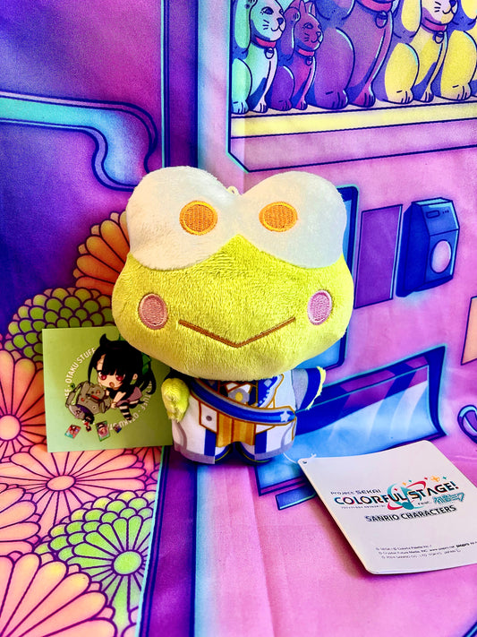 Peluche Nui - Project Sekai Colorful Stage ft. Hatsune Miku x Sanrio - Wonderlands x Showtime - Keroppi x Tsukasa - Sega - 15cm