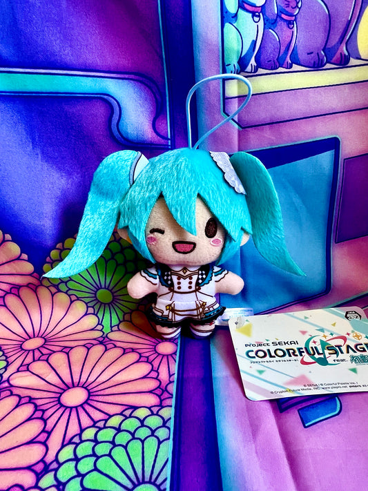 Plush Keychain - Project Sekai ft. Hatsune Miku - Miku - More more Jump - 1st edition (with string)
