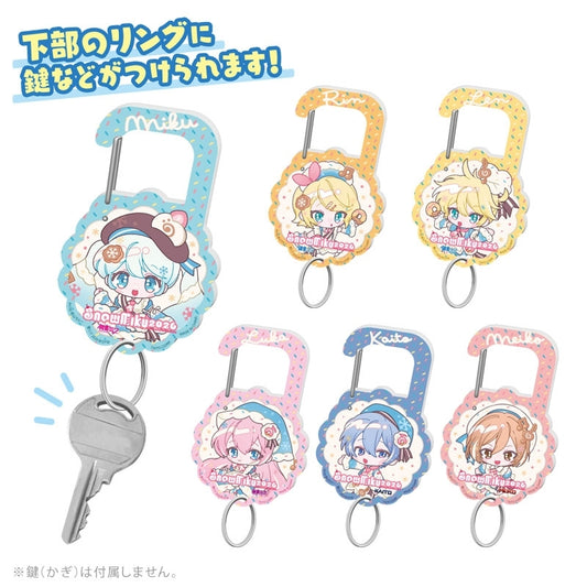 Porte-clés Mousqueton Acrylique - SNOW MIKU 2026 (1 Design aléatoire) [Précommande]