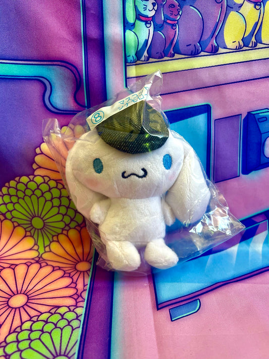 Plush key ring - Cinnamoroll Cap - Sanrio Atari Kuji 8