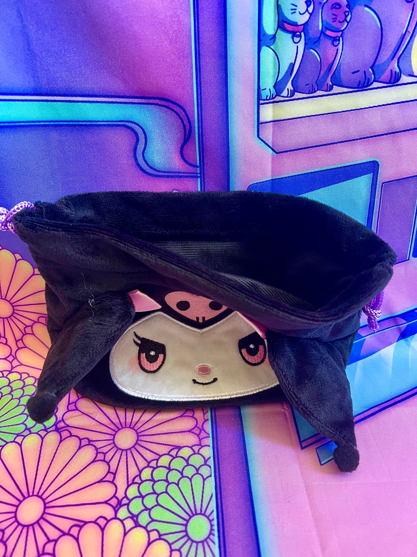 Pochette à Cordon - Kuromi - Sanrio - Atari Kuji 4 - 21cm x 15cm