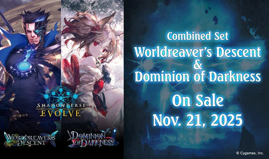 Shadowverse Evolve - Boîte de 12 Boosters - BP1213 Worldreaver's Descent & Dominion of Darkness (Version Anglaise) [Précommande]