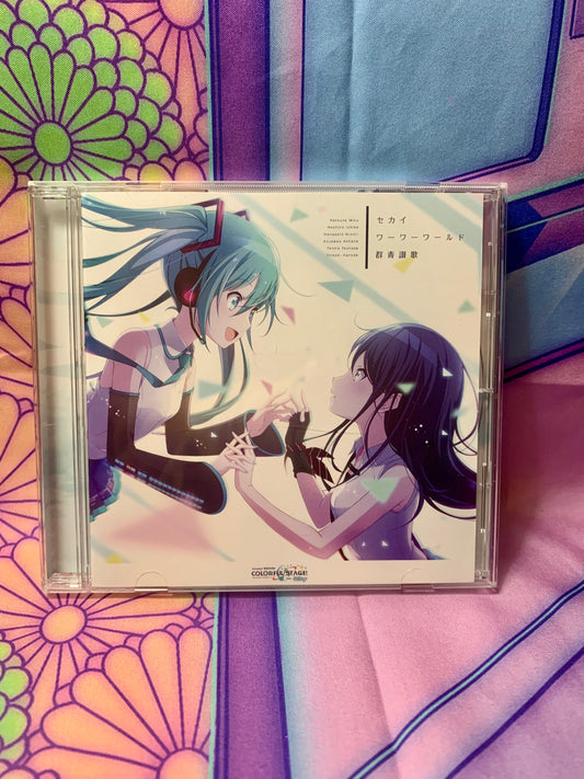 Single CD Project Sekai Colorful Stage ft. Hatsune Miku - SEKAI / Wah Wah World / Gunjou Sanka - Occasion (No obi)