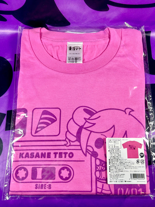 Tee-Shirt - Kasane Teto x Kiddy Land - Rose - Taille M [En Stock]