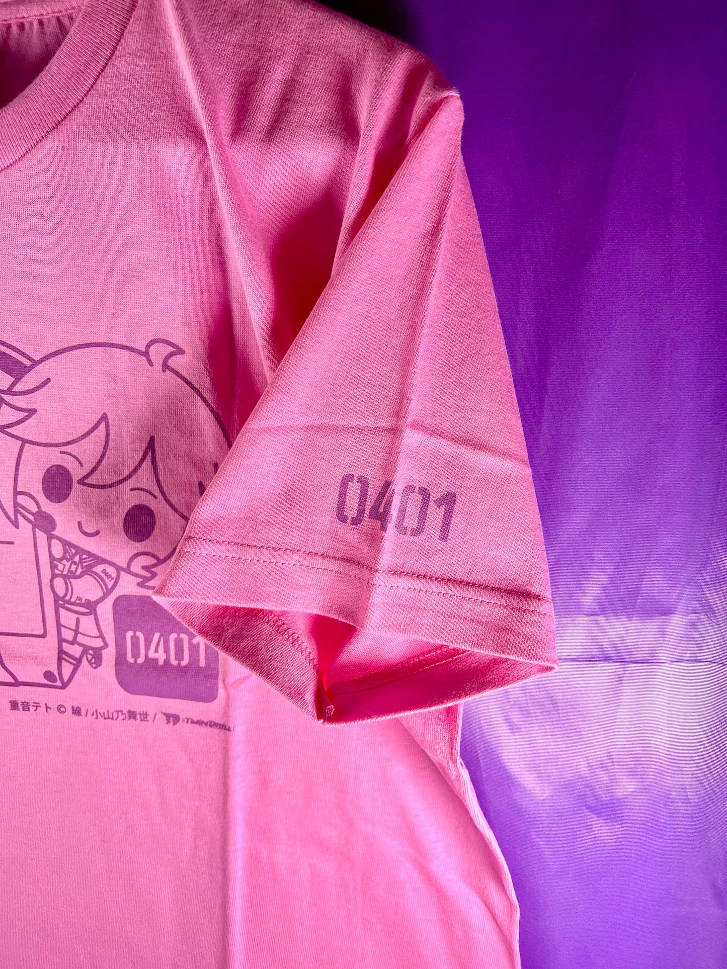 Tee-Shirt - Kasane Teto x Kiddy Land - Rose - Taille M [En Stock]