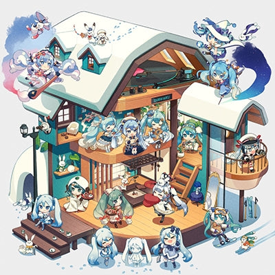 Vinyle LP - SNOW MIKU Theme Song Collection (45 tours/2 disques) [Précommande]
